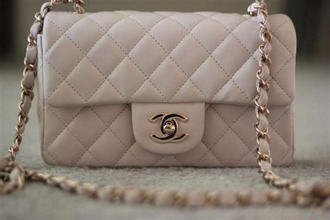 chanel mini tan